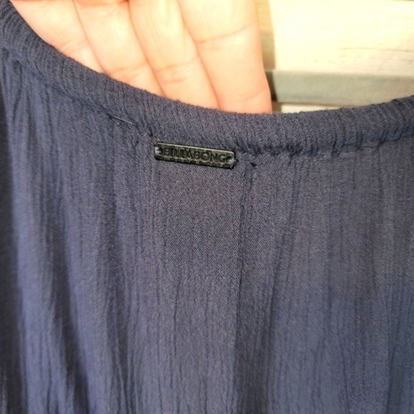 BILLABONG NAVY FLORAL BOHO CROP TOP, SZ MEDIUM - Picture 7 of 7